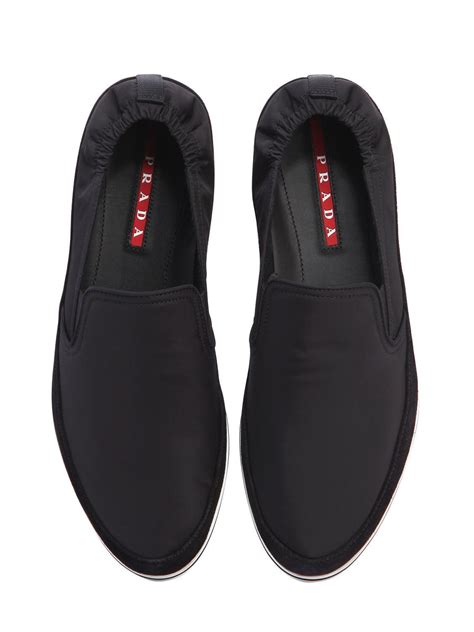 mens prada sneakers 10.5|Prada men slip on sneakers.